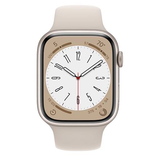 Apple Watch SE (2-е поколение 2023), 44 мм, алюминий цвета «сияющая звезда», S/M